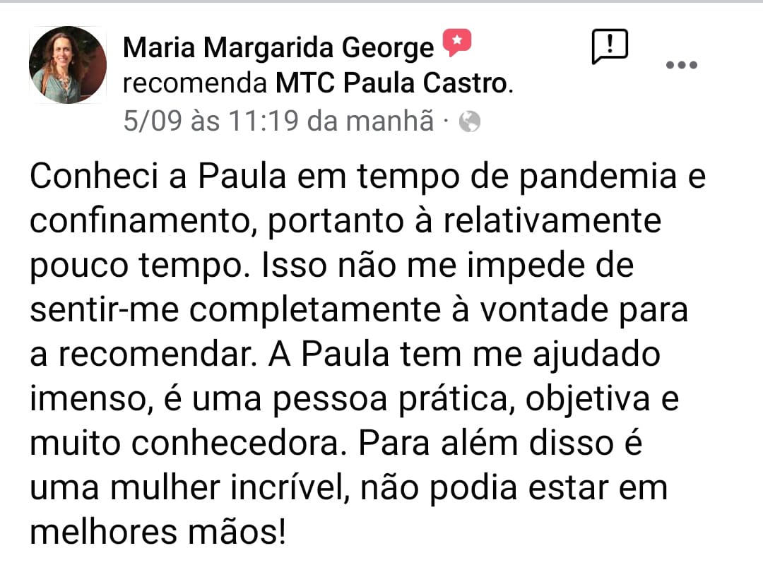 Testemunho paciente Paula Castro