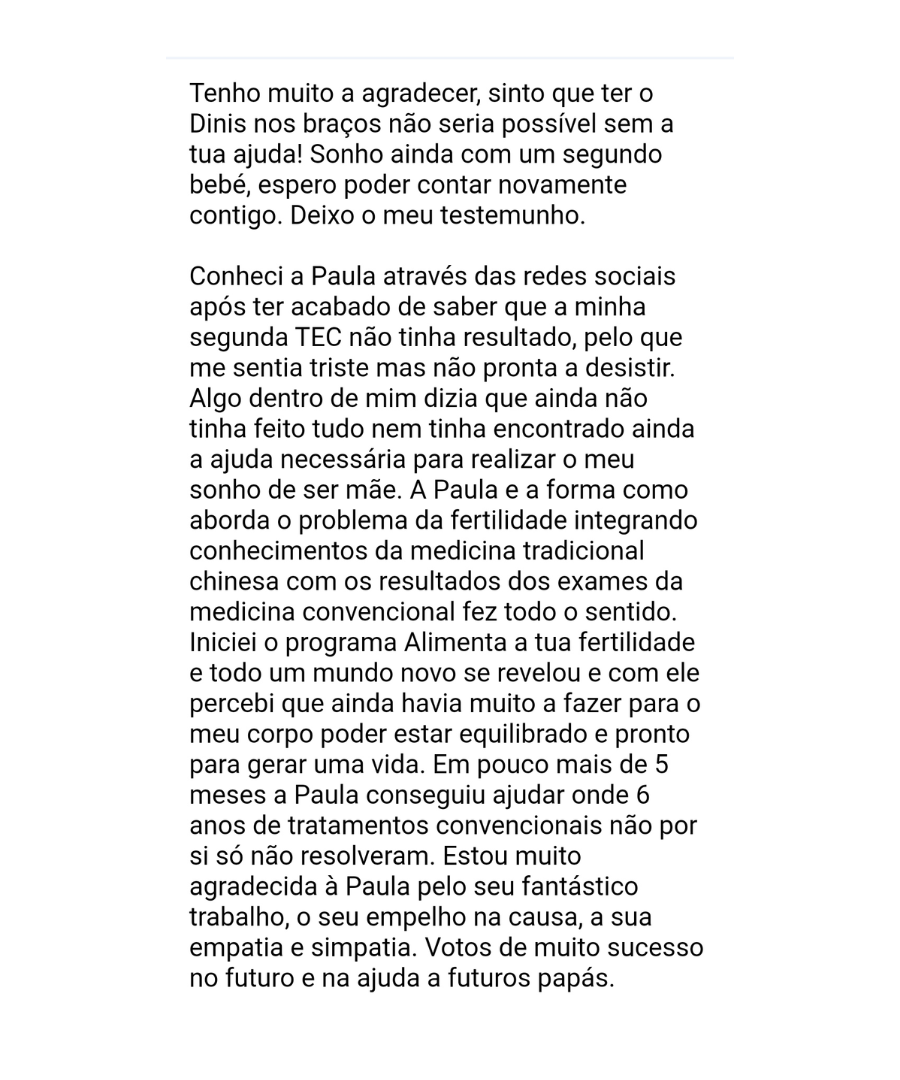 Testemunho paciente Paula Castro