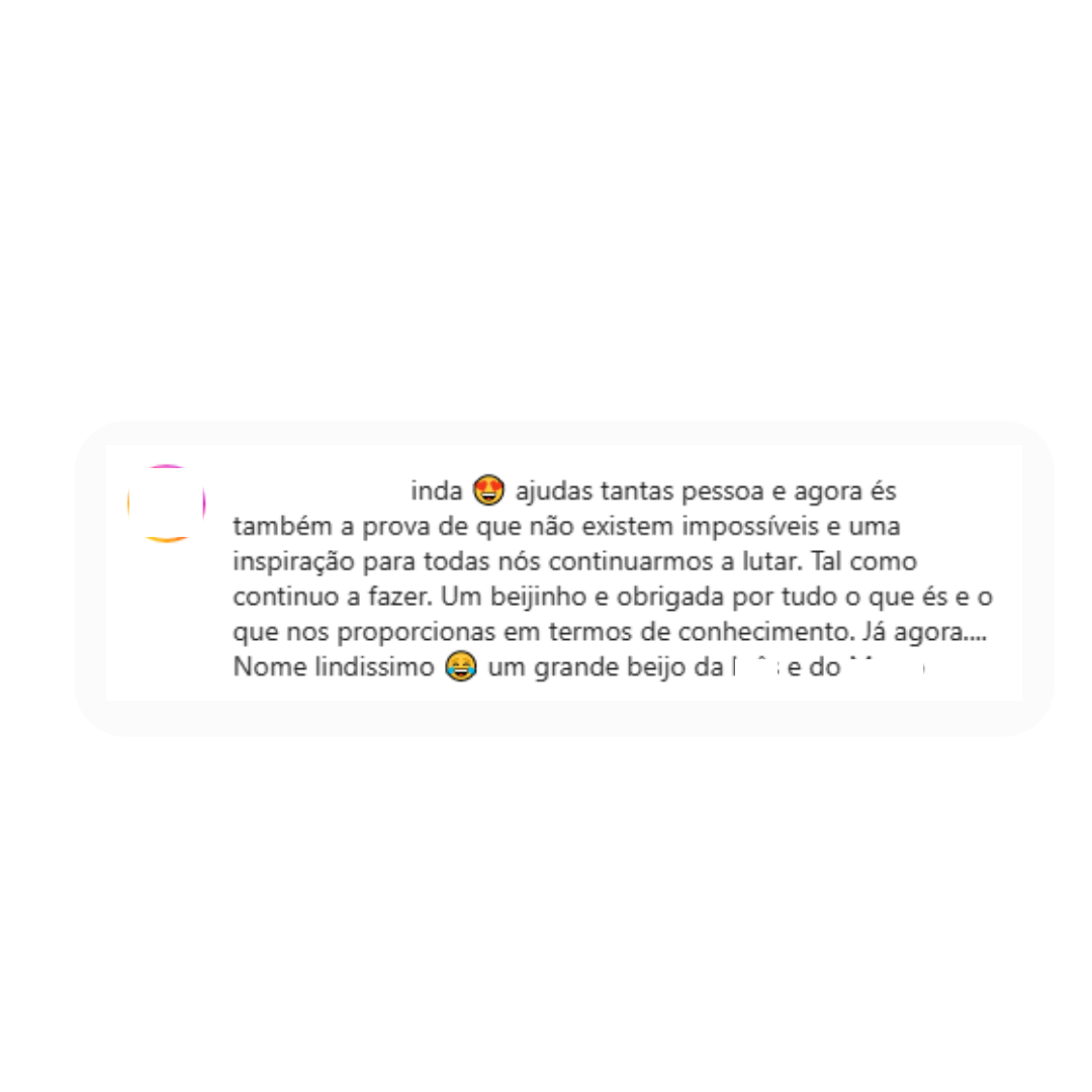 Testemunho paciente Paula Castro