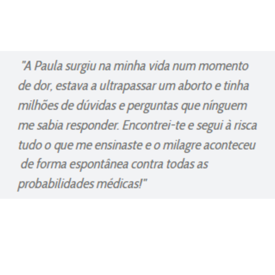 Testemunho paciente Paula Castro