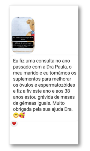 Testemunho paciente Paula Castro