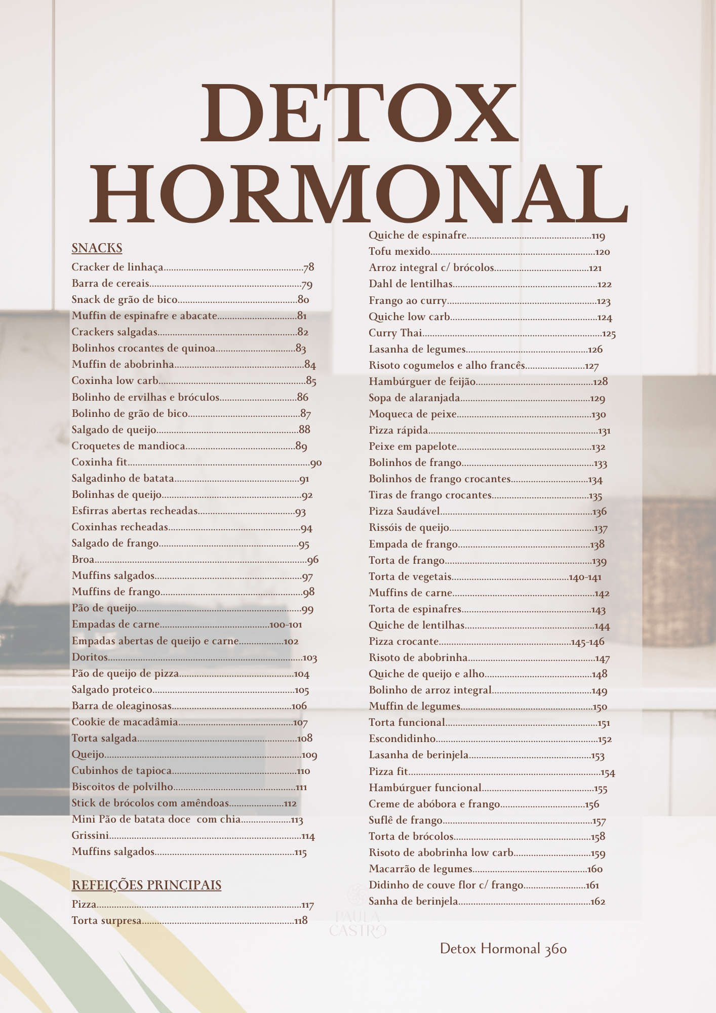 Livro de Receitas — Detox Hormonal
