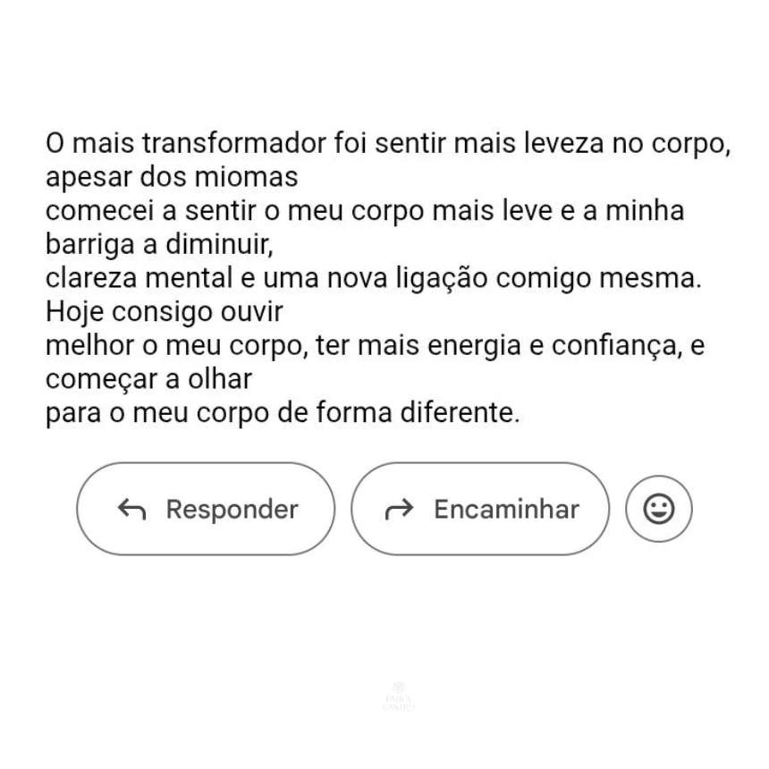 Testemunho paciente Paula Castro